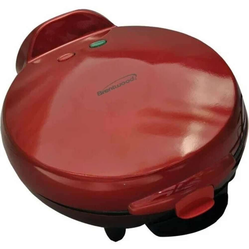 Brentwood Quesadilla Maker TS120 Red Electric Non-Stick Small Kitchen Appliance